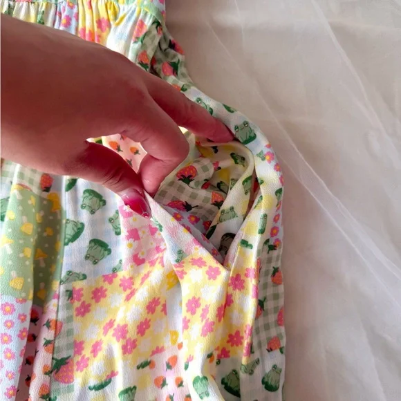 Thorn & Fable Pastel Patchwork Style Dress - Picture 5 of 10